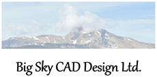Big Sky CAD Design Logo