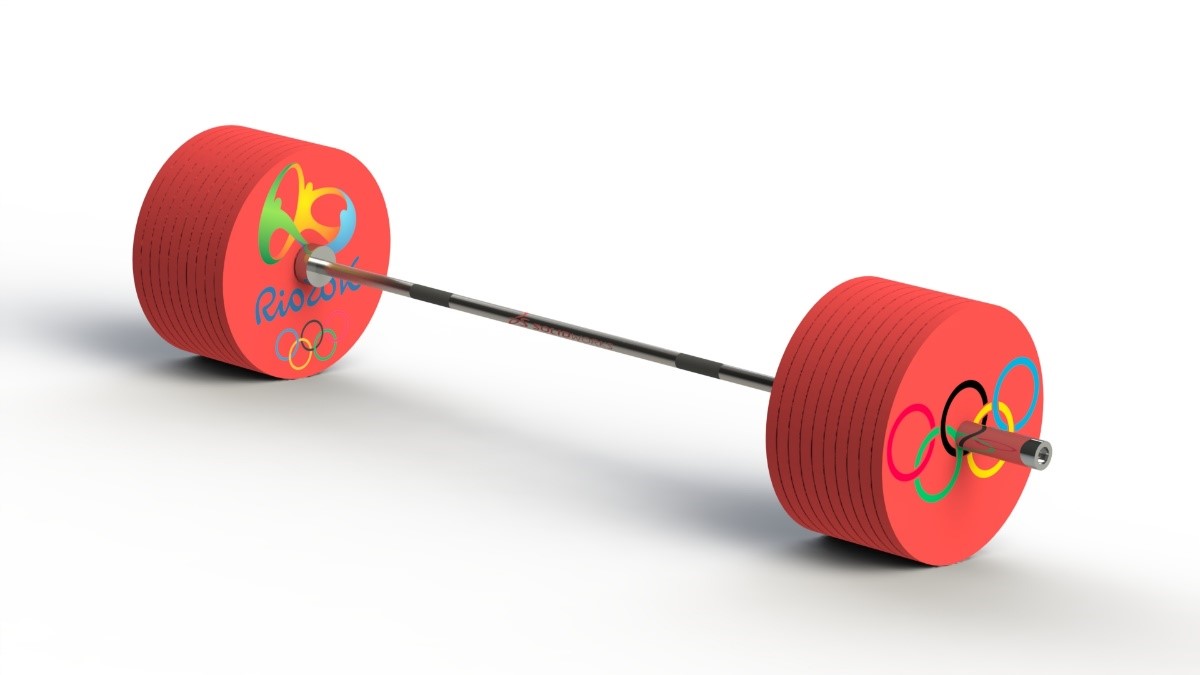 SOLIDWORKS Heavy Olympic Barbell