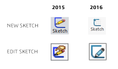SOLIDWORKS 2016 Sketch Icons
