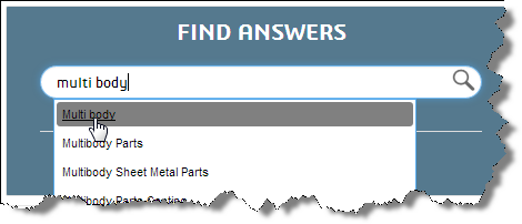 SOLIDWORKS Find Answers